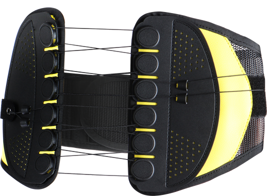 Allgu YOUNGER(オールグー) 【発明製造元】 滑車式骨盤ベルト 正規品 (黒+黄)